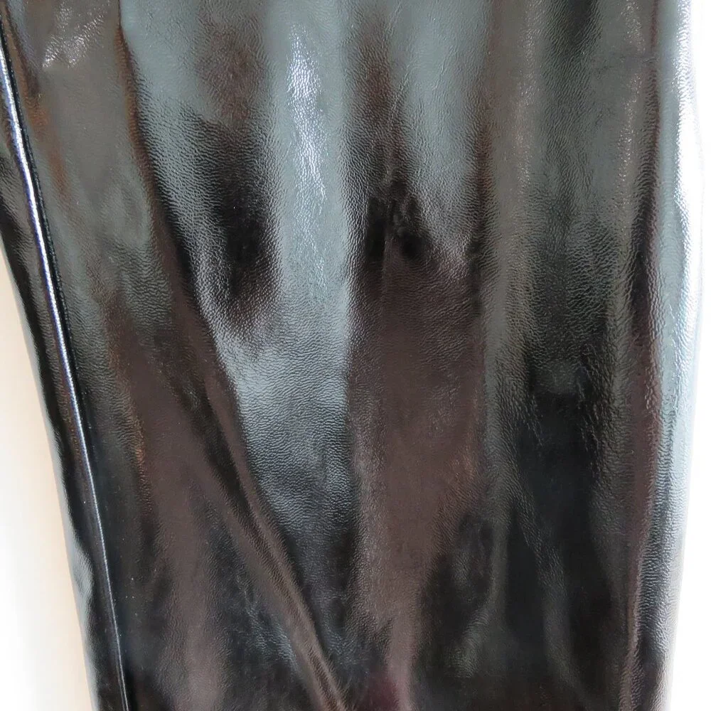 I.AM.GIA Nikole Black Faux Vegan Patent Leather Pants - Women's Size M NWT - Picture 9 of 16